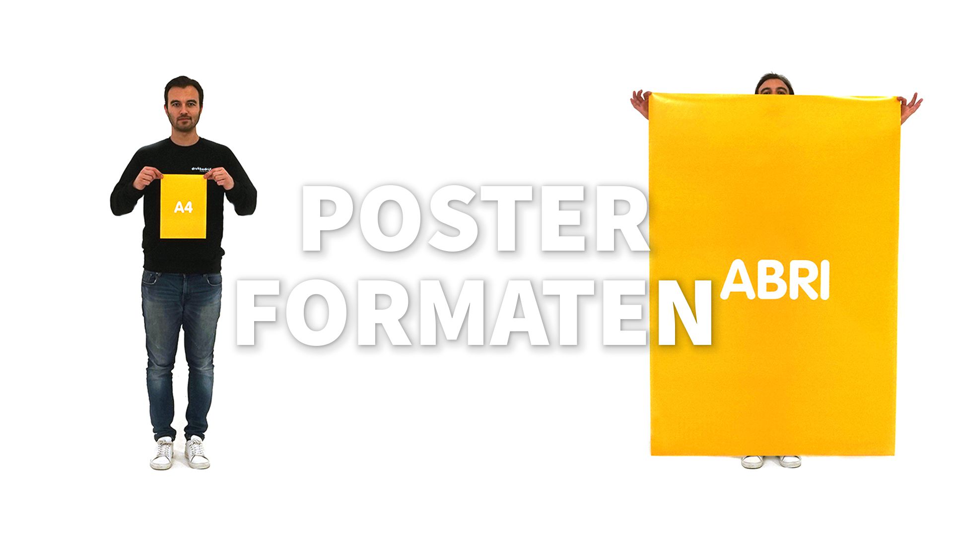 naaien Romanschrijver Implicaties Hoe kies je het juiste poster formaat? | Drukbedrijf.