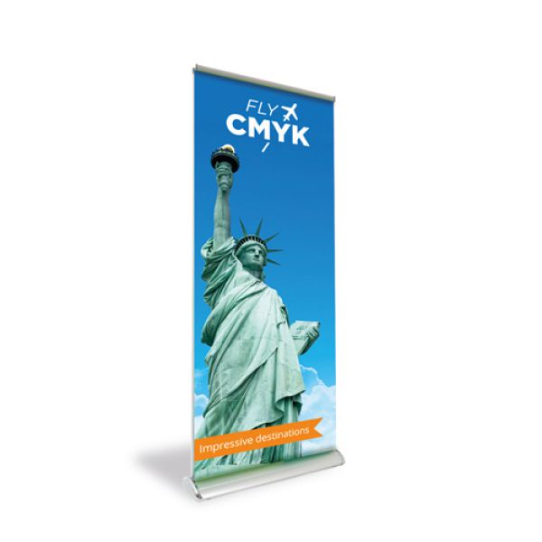 Double banner - dubbelzijdige roll up banner voor indoor of outdoor gebruik drukken