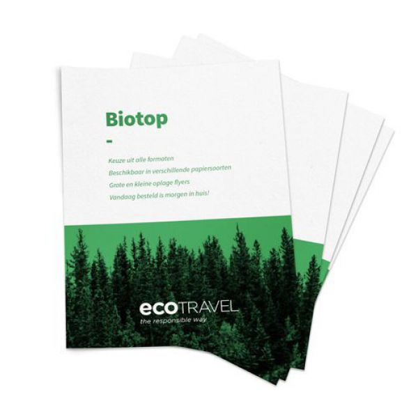 10x biotop papier bestellen in elk gewenst formaat doe je bij drukbedrijf! (10 st) drukken