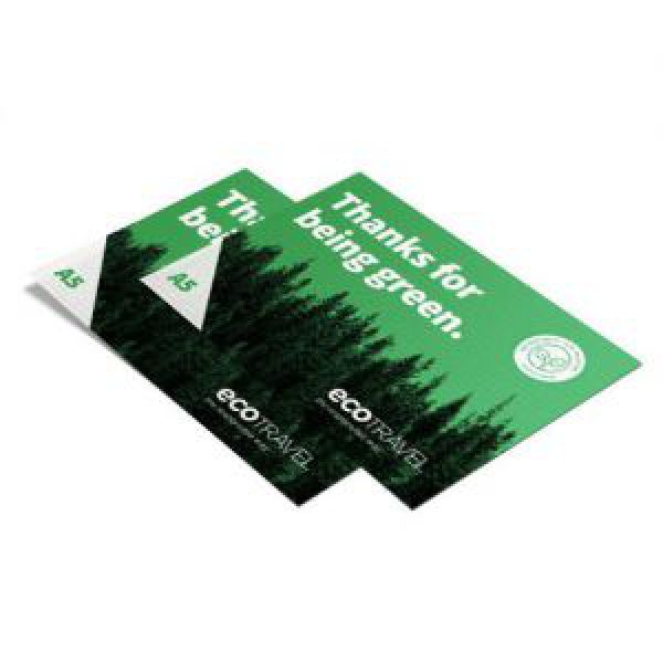 10x eco with compliments cards - stuur een duurzaam kaartje naar je klanten of collega&apos;s (10 st) drukken