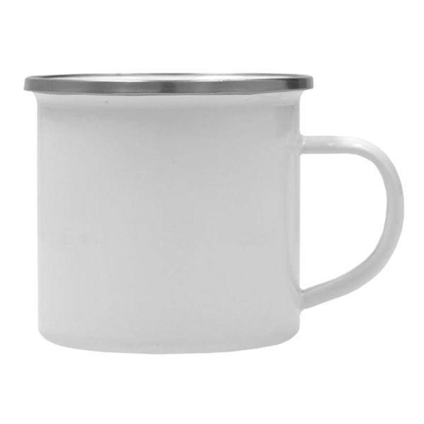 6x stevige enamel mokken bestellen - mokken bedrukken (6 st) drukken