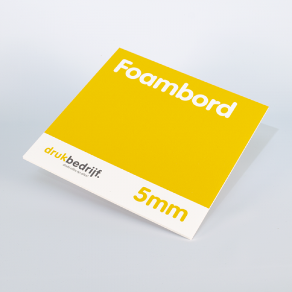 Foambord bedrukken - bepaal zelf het gewenste formaat - snel geleverd! drukken