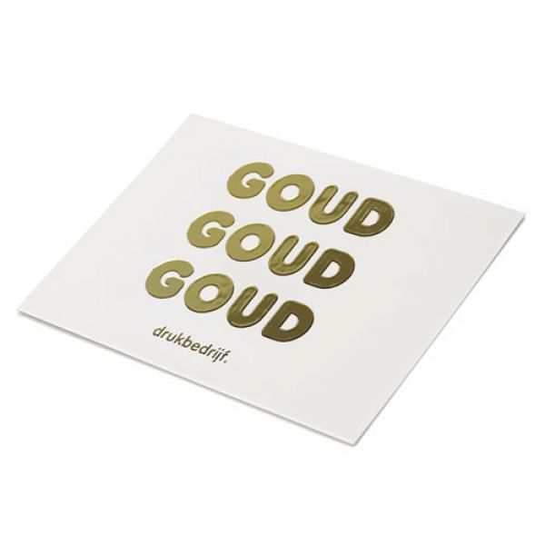 10x foliedruk kaarten bedrukken - maak luxe uitnodigingen voor jouw feestje! (10 st) drukken