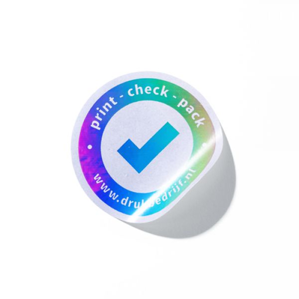 25x foliedruk stickers - unieke stickers met logo of opvallende tekst (25 st) drukken