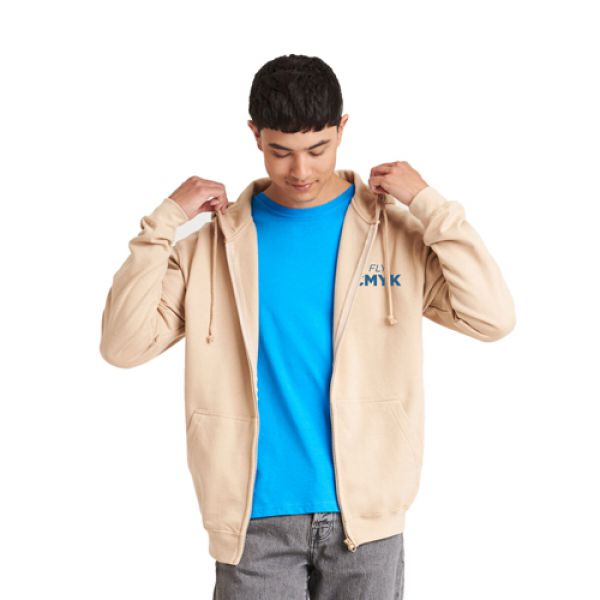 5x heren just hoods hoodie met rits - hoodies bedrukken - bedrukte hoodies drukken