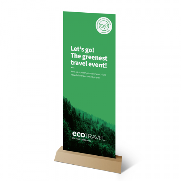 Kartonnen roll up banner drukken