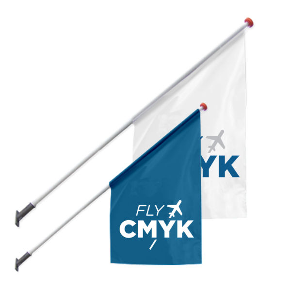 Kioskvlag bedrukken - trek meer aandacht met jouw winkelpand drukken