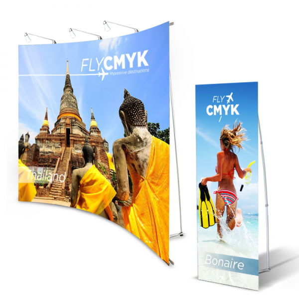 L-banner bestellen voor jouw beurs of event - razendsnel opgezet! drukken