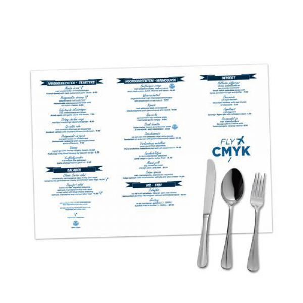 10x placemats bedrukken in kleine of grote oplage (10 st) drukken