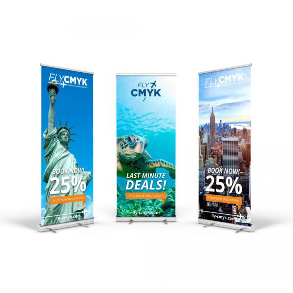 Roll-up banner bedrukken - gebruik rolbanners voor de presentatie van jouw bedrijf of product drukken