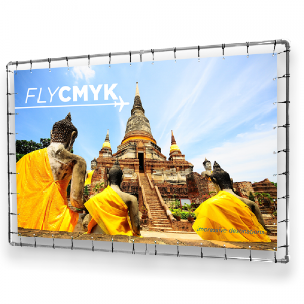 Spandoek bedrukken met eigen ontwerp - opvallende buitenreclame aan de gevel of voor events drukken