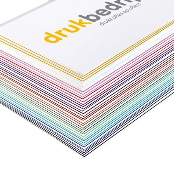 25x naamkaartjes gekleurde kern - unieke visitekaartjes voor een professionele uitstraling (25 st) drukken
