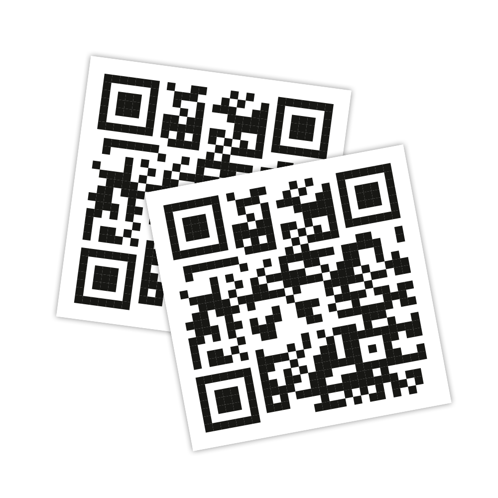 QR code stickers bestellen Geleverd in 1 dag Drukbedrijf.