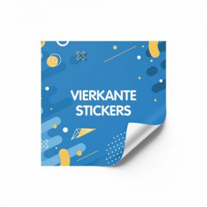 Vierkante stickers drukken